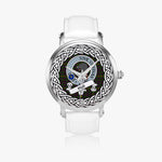 Hall Scottish Clan Tartan Crest Badge Silver Automatic Watch Size 46mm