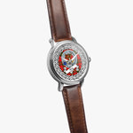 Hay Scottish Clan Tartan Crest Badge Silver Automatic Watch Size 46mm