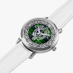 Macdonald, Mcdonald or Donald Clan Scottish tartan Silver Automatic Watch Size 46mm