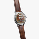Scottish MacIntyre Celtic Circle Silver Automatic Watch Size 46mm