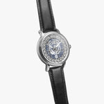 Scottish Tweedie Celtic Circle Silver Automatic Watch Size 46mm