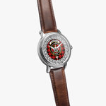 Aikenhead Scottish Clan Tartan Crest Badge Silver Automatic Watch Size 46mm
