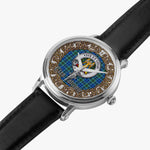 Scottish Falconer Celtic Circle Large Silver Automatic Watch Size 46mm
