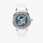 Pitcairn Scottish Clan Tartan Crest Badge Silver Automatic Watch Size 46mm