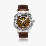 Callander Scottish Clan Tartan Crest Badge Silver Automatic Watch Size 46mm