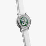 Duncan Scottish Clan Tartan Crest Badge Silver Automatic Watch Size 46mm