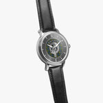 Clan Campbell Crest & Tartan Knot Sterling Silver Unisex Automatic Watch (Silver) Size 46mm
