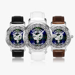Jamieson Scottish Clan Tartan Crest Badge Silver Automatic Watch Size 46mm