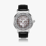 Scottish Borthwick Clan Tartan Crest Badge Silver Automatic Watch Size 46mm