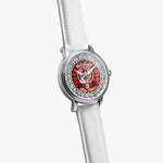 Scottish Mitchell Clan Tartan Crest Badge Silver Automatic Watch Size 46mm