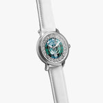 McKay Scottish Clan Tartan Crest Badge Silver Automatic Watch Size 46mm