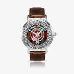 Boyd Scottish Clan Tartan Badge Silver Automatic Watch Size 46mm
