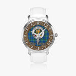 Scottish Falconer Celtic Circle Large Silver Automatic Watch Size 46mm
