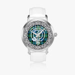 Scottish Arbuthnott Clan Tartan Crest Badge Silver Automatic Watch Size 46mm