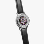 MacDonald of Clanranald Scottish Clan Tartan Crest Badge Silver Automatic Watch Size 46mm