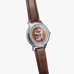 Scrymgeour Scottish Clan Tartan Crest Badge Silver Automatic Watch Size 46mm