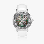 Scottish Craig Clan Tartan Crest Badge Silver Automatic Watch Size 46mm