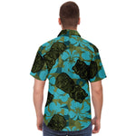 Men Hawaiian Shirt Ali'i Refuge Hawaiian Hibiscus Tiki Hawaiian Men Short Sleeve Shirt