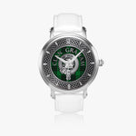 Clan Graham Crest & Tartan Knot Sterling Silver Unisex Automatic Watch (Silver) Size 46mm