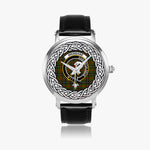 Brisbane Scottish Clan Tartan Crest Badge Silver Automatic Watch Size 46mm