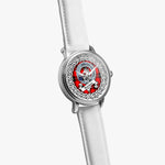 Ramsay Scottish Clan Tartan Crest Badge Silver Automatic Watch Size 46mm