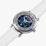 McKerrell  Scottish Clan Tartan Crest Badge Silver Automatic Watch Size 46mm