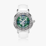 Nixon Scottish Clan Tartan Crest Badge Silver Automatic Watch Size 46mm