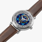 McKerrell  Scottish Clan Tartan Crest Badge Silver Automatic Watch Size 46mm