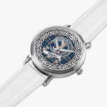 Napier Scottish Clan Tartan Crest Badge Silver Automatic Watch Size 46mm