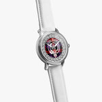 Brown/ Broun Scottish Clan Tartan Crest Badge Silver Automatic Watch Size 46mm