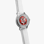 Scottish Marjoribanks Clan Tartan Crest Badge Silver Automatic Watch Size 46mm