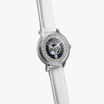Scottish Galbraith Clan Tartan Crest Badge Silver Automatic Watch Size 46mm