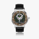 Scottish Fergusson Celtic Circle Large Silver Automatic Watch Size 46mm