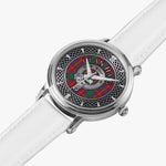 Clan Haig Crest & Tartan Knot Sterling Silver Unisex Automatic Watch (Silver) Size 46mm