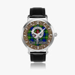 Scottish Maitland Celtic Circle Silver Automatic Watch Size 46mm