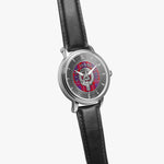 Clan Hamilton Crest & Tartan Knot Sterling Silver Unisex Automatic Watch (Silver) Size 46mm
