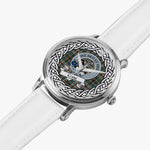 Craig Scottish Clan Tartan Crest Badge Silver Automatic Watch Size 46mm
