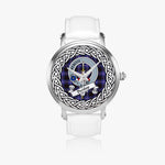 Dunlop Scottish Clan Tartan Crest Badge Silver Automatic Watch Size 46mm