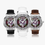 Bradley Scottish Clan Tartan Crest Badge Silver Automatic Watch Size 46mm