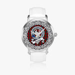 Sinclair Scottish Clan Tartan Crest Badge Silver Automatic Watch Size 46mm