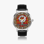 Scottish Scrymgeour Celtic Circle Silver Automatic Watch Size 46mm