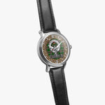 Scottish Gray Celtic Circle Silver Automatic Watch Size 46mm