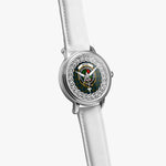 Aiton Scottish Clan Tartan Crest Badge Silver Automatic Watch Size 46mm