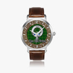 Scottish MacArthur Celtic Circle Silver Automatic Watch Size 46mm