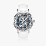 Napier Scottish Clan Tartan Crest Badge Silver Automatic Watch Size 46mm
