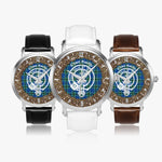 Scottish Keith Clan Tartan Crest Badge Old Silver Automatic Watch Size 46mm