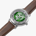 Scottish Boyle Tartan Crest Badge Silver Automatic Watch Size 46mm