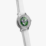 Donald Scottish Clan Tartan Crest Badge Silver Automatic Watch Size 46mm
