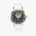Scottish Murray of Athole Celtic Circle Silver Automatic Watch Size 46mm