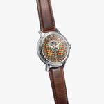Scottish Gibson Celtic Circle Silver Automatic Watch Size 46mm